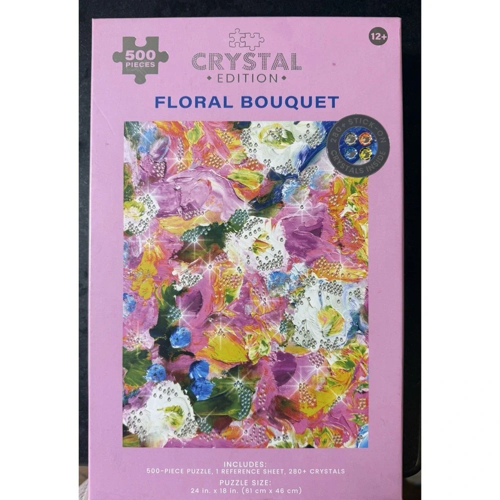 hinkler play Floral Bouquet Crystal Edition 500 Piece Jigsaw Puzzle 24